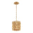 Varaluz Forever 1 Light Pendant, French Gold - 342M01FG