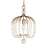 Varaluz Voliere 1 Light Crystal Pendant, Havana Gold - 343P01HG