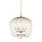 Varaluz Voliere 6 Light Crystal Tall Pendant, Havana Gold - 343P06HG