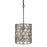 Varaluz Windsor 1 Light Crystal Pendant, Carbon/Havana Gold - 345P01CBHG