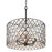 Varaluz Windsor 6 Light Crystal Pendant, Carbon/Havana Gold - 345P06CBHG