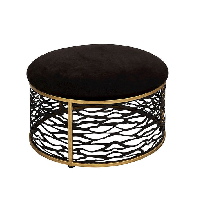 Varaluz Kato Nesting Coffee Table/Ottoman, Havana Gold/Carbon