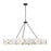 Varaluz Cosmos 9 Light Chandelier, Matte Black/Spanish Alabaster - 370C09MB