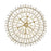 Varaluz Kalani Chandelier, French Gold/Ivory/Clear