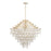 Varaluz Kalani Chandelier, French Gold/Ivory/Clear