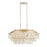 Varaluz Kalani 9-Lt Linear Pendant, French Gold/Ivory/Clear