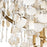 Varaluz Kalani 4-Lt Semi-Flush, French Gold/Ivory/Clear