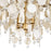 Varaluz Kalani 4-Lt Semi-Flush, French Gold/Ivory/Clear