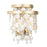 Varaluz Kalani 2-Lt Sconce, French Gold/Ivory/Clear - 377W02FG