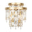 Varaluz Kalani 2-Lt Sconce, French Gold/Ivory/Clear