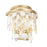 Varaluz Kalani 2-Lt Sconce, French Gold/Ivory/Clear