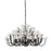 Varaluz Wildflower 8-Lt Chandelier, Matte Black/Clear - 378C08MB