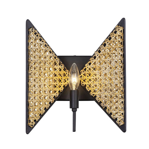 Varaluz Machina 1-Lt Sconce, Matte Black/Sulihiya - 379W01MBS