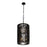 Varaluz Estela 6-Lt Foyer Pendant, Matte Black/French Gold