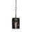 Varaluz Estela 1-Lt Mini Pendant, Matte Black/French Gold - 380M01MBFG