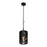 Varaluz Estela 1-Lt Mini Pendant, Matte Black/French Gold