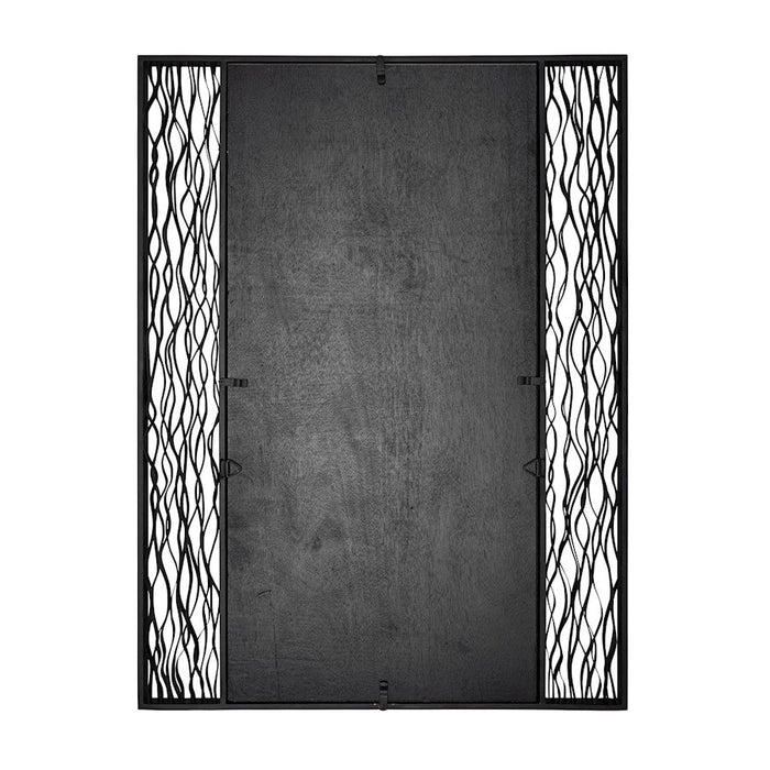 Varaluz Estela Wall Mirror, Matte Black/French Gold