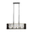 Varaluz Estela 5-Lt Linear Pendant, Matte Black/French Gold