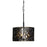 Varaluz Estela 3-Lt Convertible Pendant/Semi-Flush, Black/Gold - 380P03MBFG