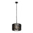 Varaluz Estela 3-Lt Convertible Pendant/Semi-Flush, Black/Gold