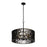 Varaluz Estela 5-Lt Linear Pendant, Matte Black/French Gold