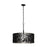 Varaluz Estela 5-Lt Linear Pendant, Matte Black/French Gold