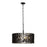 Varaluz Estela 5-Lt Linear Pendant, Matte Black/French Gold