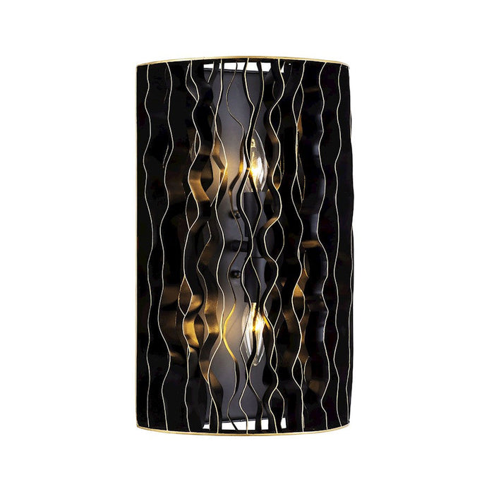 Varaluz Estela 2-Lt Sconce, Matte Black/French Gold