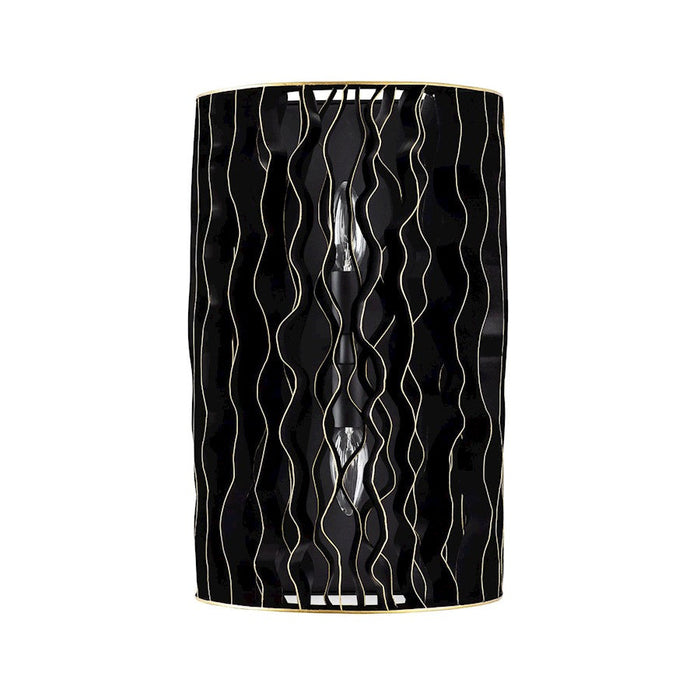 Varaluz Estela 2-Lt Sconce, Matte Black/French Gold