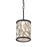 Varaluz Scribble 1-Lt Mini Pendant, Matte Black/Artifact/Taupe - 381M01MBAR