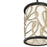 Varaluz Scribble 1-Lt Mini Pendant, Matte Black/Artifact/Taupe