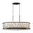 Varaluz Scribble 6-Lt Linear Pendant, Matte Black/Artifact/Taupe