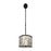 Varaluz Scribble 6-Lt Linear Pendant, Matte Black/Artifact/Taupe