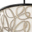 Varaluz Scribble Convertible Pendant/Semi-Flush, Bk/Art/Taupe