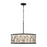 Varaluz Scribble Convertible Pendant/Semi-Flush, Bk/Art/Taupe