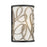 Varaluz Scribble Sconce, Matte Black/Artifact/Taupe