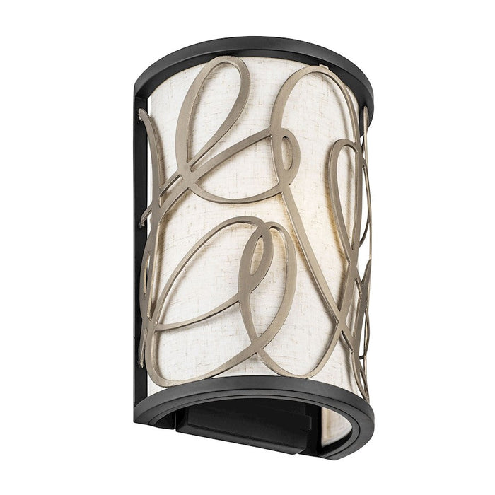 Varaluz Scribble Sconce, Matte Black/Artifact/Taupe