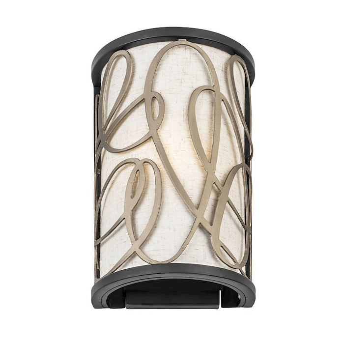 Varaluz Scribble Sconce, Matte Black/Artifact/Taupe