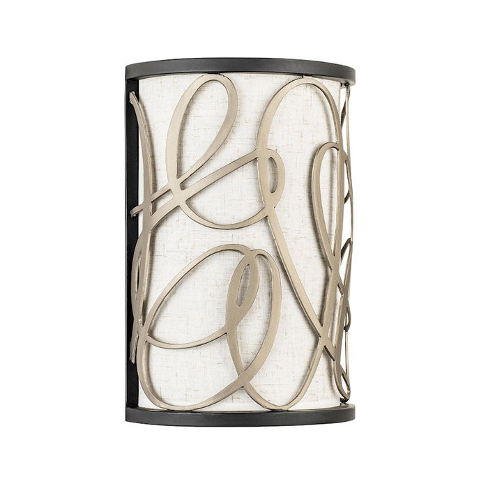 Varaluz Scribble Sconce, Matte Black/Artifact/Taupe