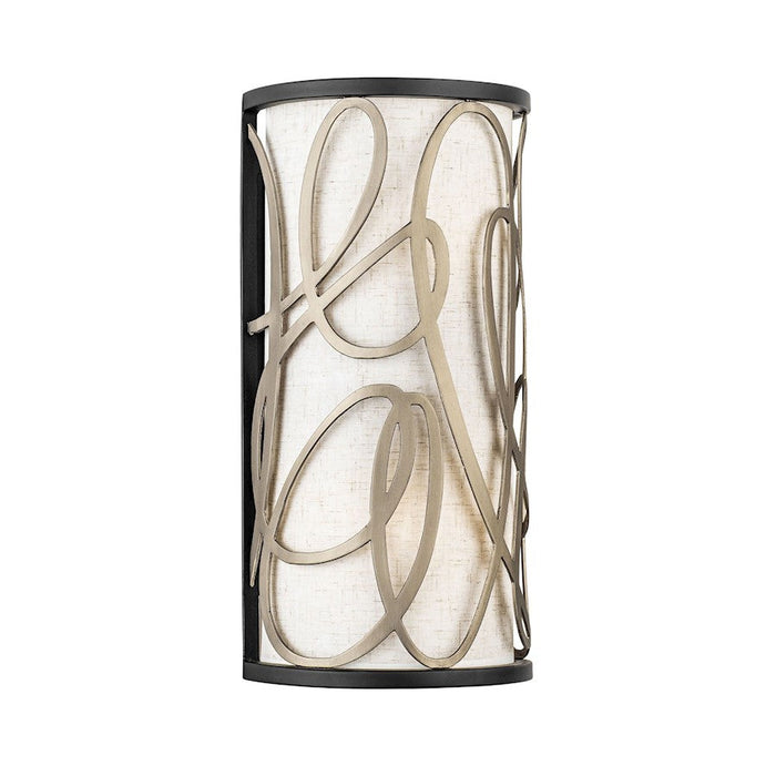 Varaluz Scribble Sconce, Matte Black/Artifact/Taupe