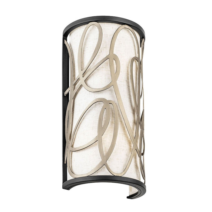 Varaluz Scribble Sconce, Matte Black/Artifact/Taupe