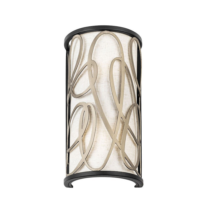 Varaluz Scribble Sconce, Matte Black/Artifact/Taupe