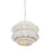 Varaluz Swoon 1-Lt Pendant, Matte White/Matte White - 382P01MW