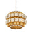 Varaluz Swoon 3-Lt Pendant, Antique Gold/Gold Dust - 382P03AGGD