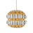 Varaluz Swoon 6-Lt Pendant, Antique Gold/Gold Dust - 382P06AGGD