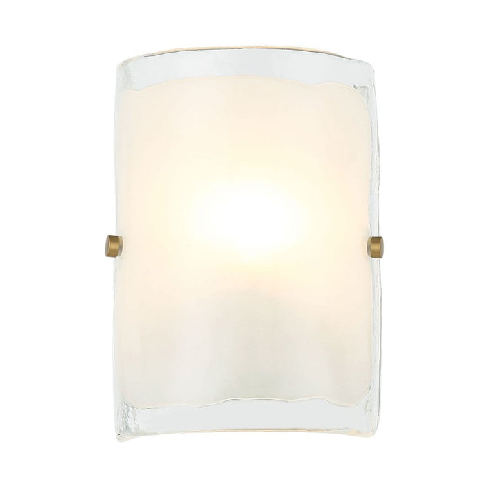 Varaluz Fairchild Sconce, Black/Nickel/Satin Brass/Clear