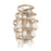 Varaluz Fleur 2 Light Sconce, French Gold/White Capiz