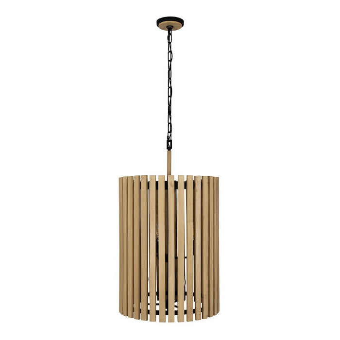 Varaluz Suratto 6 Light Foyer Pendant, Matte Black