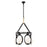 Varaluz Stopwatch 6 Light Linear Pendant, Black/Gold/Frosted White