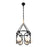 Varaluz Stopwatch 6 Light Linear Pendant, Black/Gold/Frosted White